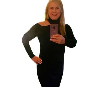 DKNY RIBBED bodycon dress